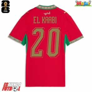 Marruecos Ayoub El Kaabi #20 Primera Equipación Mujer Mundial 2026 Manga Corta
